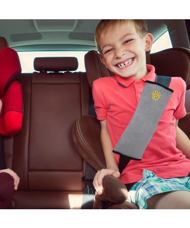 Dacitiery 4-Piece Children's Car Seat Belt Pads - Removable Protective Pillows for Comfort on Trips - Buy Online on GoSupps.com