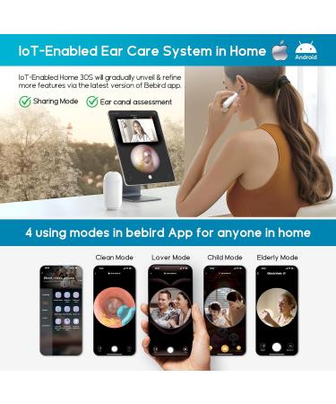 BEBIRD Home 30S Ear Care System - Advanced Ear Cleaner with FHD Camera & UVC Light | Complete Earwax Removal Kit for Adults & Kids - Buy Online on GoSupps.com