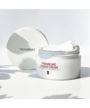 TROIAREUKE Energy Cream - Deep Nourishing Moisturizer for Dry & Dehydrated Skin | Korean Night Cream with Bifida Galactomyces & Peptides - Buy Online on GoSupps.com