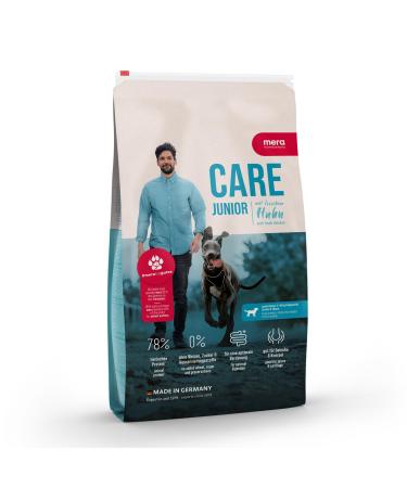 mera Care Junior Chicken - Dry food for young large breed dogs from 6 months - With 78% animal protein - Wheat free (4 kg)