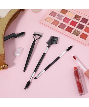 4 Pcs Eyebrow Brush & Comb Set - Professional Eyelash Separator Tool & Spoolies for Perfect Eye Makeup - Remove Clumps & Create Flawless Brows - Buy Online on GoSupps.com