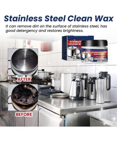 Joyoasis Stainless Steel Cleaner Joyoasis Stainless Steel Clean Wax magical nano-technology stainless steel cleaning paste-surface safe no residue (2pcs) - Buy Online on GoSupps.com
