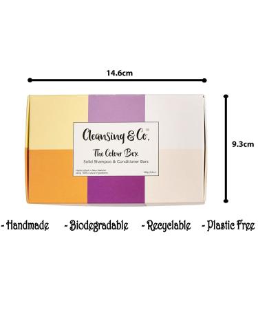 Cleansing & Co Natural Shampoo and Conditioner Bar Sampler - Eco-Friendly, Handmade, 100% Compostable - 6 Piece Set for Hair (3 Shampoo & 3 Conditioner Bars) - Buy Online on GoSupps.com