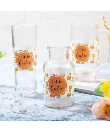 48 Pieces Little Cutie Baby Shower Water Bottle Labels - Waterproof Oranges Bottle Wrappers for Unisex Baby Shower Favors - Buy Online on GoSupps.com