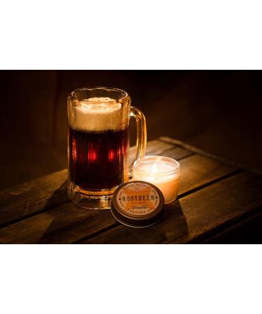 Root Beer Scented Candle - Organic Soy Aromatherapy | Perfect Gift for Men & Man Cave Decor - 4 Oz Jar - Buy Online on GoSupps.com