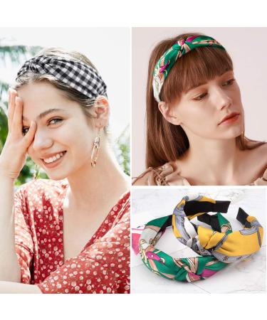 Boho Chic 12 Pack Knotted Headbands for Women - Fashionable Hair Accessories - Buy Online on GoSupps.com