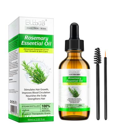 Essential rosemary oil for scalp and hair purely natural reduces hair loss the scalp nourishes intensely improves blood circulation rosemary hair growth oil.