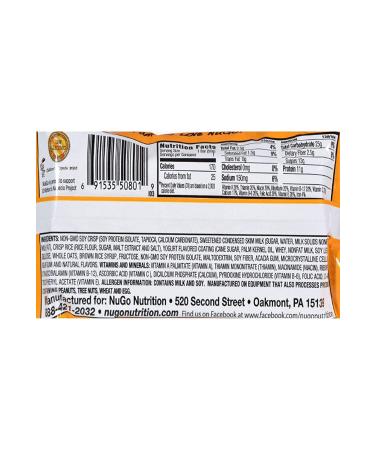 Nugo Nutrition Bar Orange Smoothie - 15 Count | Healthy Snack - Buy Online on GoSupps.com