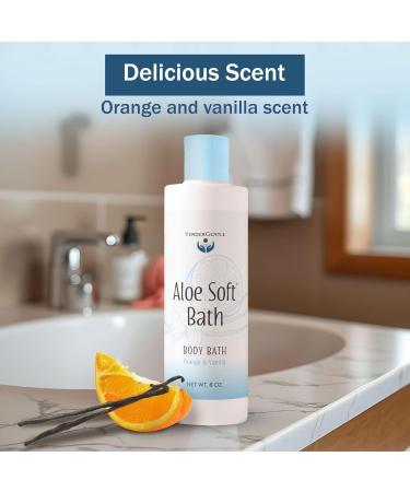 TenderGentle Aloe Body Wash for Women and Men - Pack of 2 8 oz of Body Wash for Sensitive Skin - Orange and Vanilla Scented - Buy Online on GoSupps.com