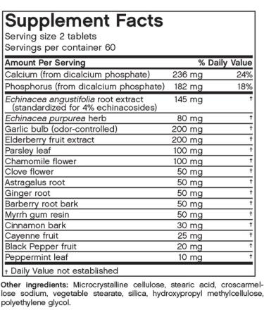 Futurebiotics Garlic Echinacea Elderberry+ 120 Tabs - Buy Online on GoSupps.com