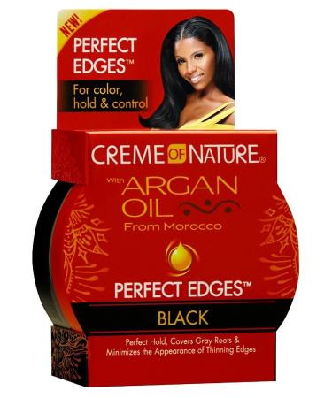 Creme Of Nature Argan Oil Perfect Edges Black 2.25 Ounce (3 Pack) Fresh 2.25 Ounce (Pack of 3)
