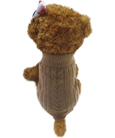 FakeFace Dog Cardigan - Cozy Winter Sweater for Small Dogs | Warm Knitted Chihuahua Sweater in Red Blue Brown - Buy Online on GoSupps.com