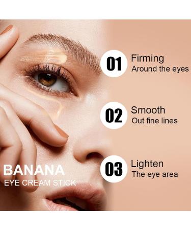 QPJUVC Banana eye cream stick antiaging eye treatment with retinol 4 vitamin C banana moisturizing balm against dark circles puffiness fine lines and wrinkles 2 - Buy Online on GoSupps.com