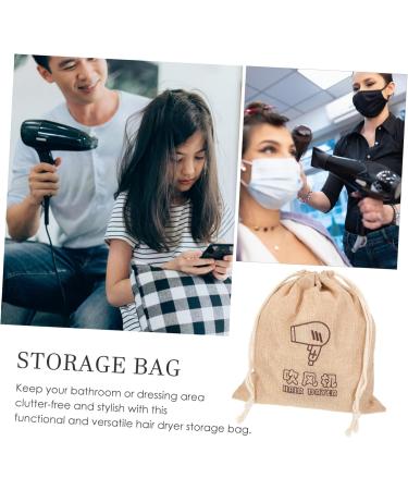 Healeved 6 Pcs Hair Dryer Storage Organizer Hair Dryer Bags Hair Tool Bag Blow Dryer Retractable Cord Cloth - Buy Online on GoSupps.com