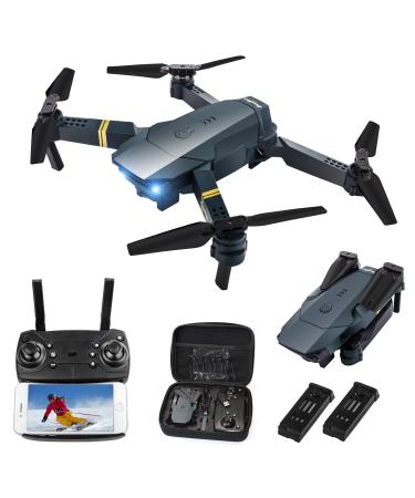 Drones with Camera for Adults Beginners Kids, Foldable E58 Drone with 1080P HD Camera, RC Quadcopter - FPV Live Video, Altitude Hold, Headless Mode, One Key Take Off/Landing, APP Control
