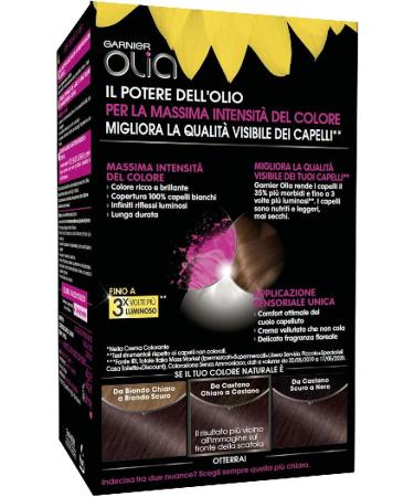 Garnier Olia Permanent Colouring 4.15 Marron Glace - Buy Online on GoSupps.com