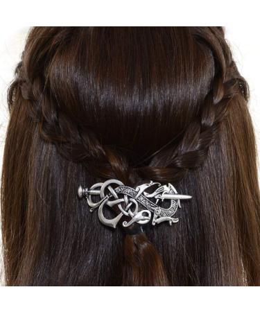 Solustre Celtic Hairpin - Viking Hair Clip & Accessories | Premium Headdress for Costume & Gifts - Buy Online on GoSupps.com