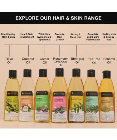 Soulflower Rosemary Lavender Oil - 100% Pure Coldpressed Oil for Healthy Hair & Scalp - 6.77 Fl Oz - Buy Online on GoSupps.com