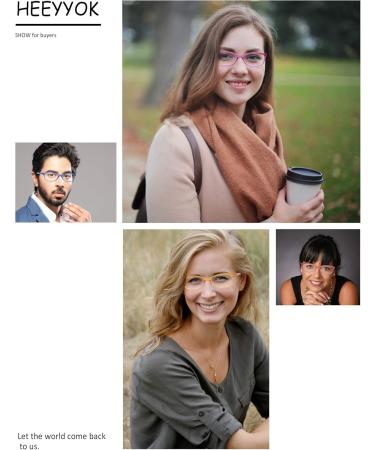 HEEYYOK Women's 2.5x Colorful Reading Glasses - Lightweight Comfortable Readers for Small Faces - Durable Spring Hinge - 5 Pack Mix Colors - Buy Online on GoSupps.com