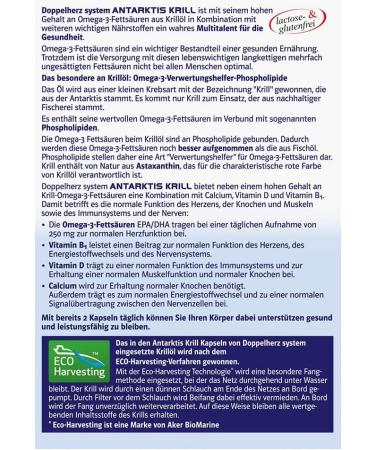 Double-Heart Antarctic Krill Omega-3 + Calcium & Vitamin D - 60 Capsules for Heart & Immune Support - Buy Online on GoSupps.com