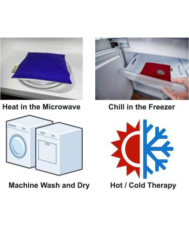 KOYA Naturals Microwavable Neck Heating Pad - Cherry Pit Pillow for Muscle & Joint Pain - Moist Heat Therapy for Menstrual Cramps - Henna Red - Buy Online on GoSupps.com