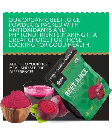 Organic Beet Root Juice Powder - 16 Oz | Boost Energy & Health | Premium Quality - Buy Online on GoSupps.com