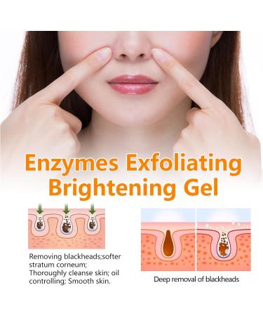  homomdy Orange Exfoliating Gel for Face and Body Deep Cleansing Skin Facial Exfoliator Blackhead Removal & Moisturizing Skin 2 Pack - Buy Online on GoSupps.com