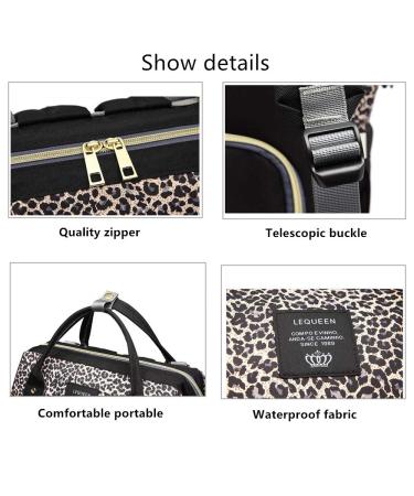 Leopard Print Nappy Bags Handbags Multi-Function Diaper Bag for Baby Care Travel Backpack Large Capacity Coffee Diaper Bag Coffee - Buy Online on GoSupps.com