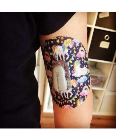 Dexcom G6 Unicorn Theme Adhesive Patches 5 Pack | Pre-Cut & Split Backing - Buy Online on GoSupps.com