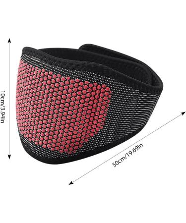 Juzinqu Magnetic Neck Wrap - Portable Wormwood Warmer for Neck & Shoulder Support Fatigue Relief - Unisex Black-Red Dot Design - Buy Online on GoSupps.com