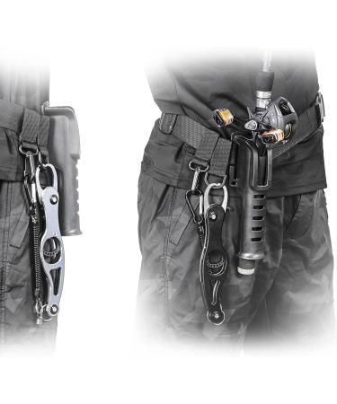 Adjustable Fishing Rod Holder Belt with Portable Pole Inserter - Men's Waist Wading Belts for Spinning, Casting Reel - Outdoor Surf, Kayak, Fly Fishing Gear - Wader Strap - Buy Online on GoSupps.com