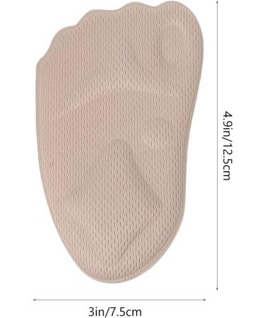 Buy Healifty 3 Pairs Half Size Metatarsal Cushion Pads - Adjustable Forefoot & Heel Pads for Men - Non-Slip Shoe Insole - Skin Color - Buy Online on GoSupps.com