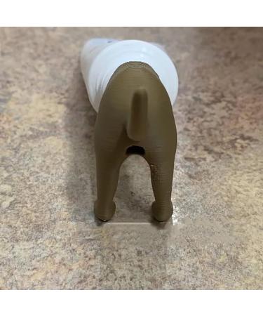 Pooping Dog Butt Toothpaste Topper Dog Pooping Toothpaste Cap Funny Creative Toothpaste Topper for Any Dog Lover (2pcs-Black) (3pcs-Brown) - Buy Online on GoSupps.com