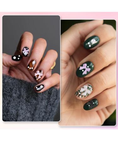 Bow Nail Charms Colorful Bow-Knot Nail Stud Rhinestones Crystal 3D Nail Charms Nail Design Stones for Jewelry Craft DIY Decoration - Buy Online on GoSupps.com