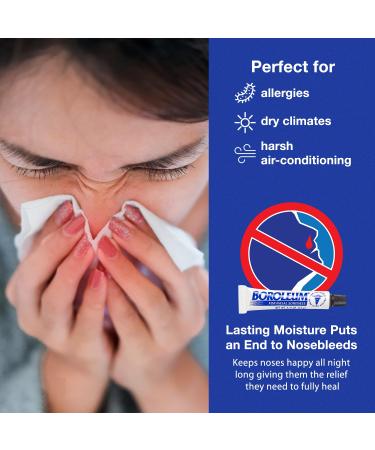 Boroleum Lip Balm and Nasalm Ointment (Combo Pack) Dryness, Soreness, and Stuffiness Relief - Medicated, All Natural Ingredients for Men, Women and Kids - Buy Online on GoSupps.com