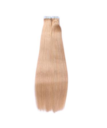 Tape In Hair Extensions #20 Ash Blond 40cm | 100% Remy Real Hair | 50 Bricks 4cm Wide | Adhesive Tresse by Novon Hair Extensions - International Shipping Available - Buy Online on GoSupps.com