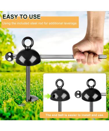 Lifeswell 15ft Dog Chain & Stake - Heavy Duty Stainless Steel 125lbs Capacity Perfect for Courtyard & Camping - Buy Online on GoSupps.com