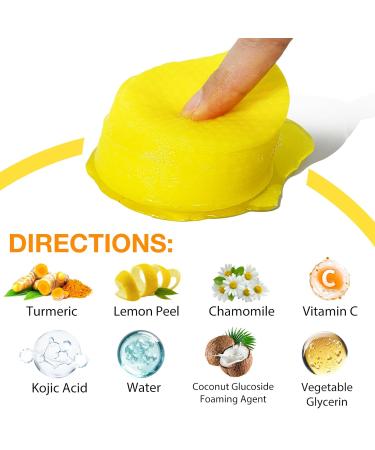 Turmeric Cleansing Pads - 30 Pack of Turmeric Acid Pads for Brightening & Exfoliation - International Shipping Available - Buy Online on GoSupps.com