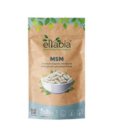 eltabia MSM 1000 Capsules | High Dosed 2280 mg Organic Sulphur | Premium Methyl SulfonylMethane No Additives | Vegan