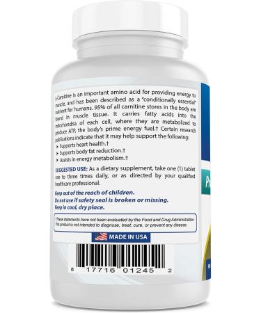 Best Naturals L-Carnitine Tartrate 500 mg 90 Tablets (90 Count (Pack of 3)) 90 Count (Pack of 1) - Buy Online on GoSupps.com