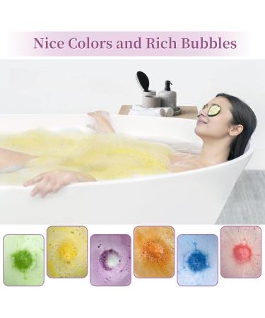 Bath Bombs 12PCS Bath Bombs for Women Gifts 100% Essential Oil Natural Organic Fizzy Bath Spa Gift for Kids Ideal Luxury Home Spa Presents for Birthday Mother's Day Valentine's Day - Buy Online on GoSupps.com