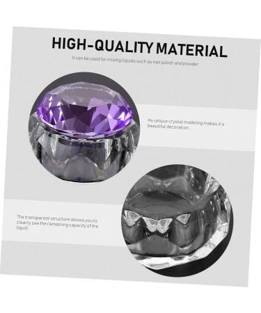 FRCOLOR Glitter Containers Nail Glass Cup 6x6cm Purple - Buy Online on GoSupps.com