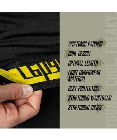 Rehab Goalkeeper Padded Underpants - Protective Shorts for Goalkeepers | Size 128-XXL | Black - Buy Online on GoSupps.com
