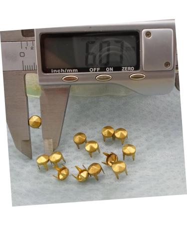 NUOBESTY 100pcs Rivet for DIY Punk Shoes Embellish Clothes Rivets Button Nail Clothing Accessories Metal Stud 100pcs Golden - Buy Online on GoSupps.com