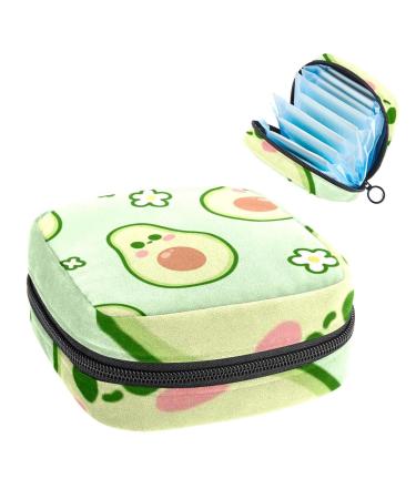 Anna Cowper Sweet Avocado-Gr ne Women's Avil Storage Pocket Feminine menstrual cup bags Stillpad holder tampon bags Pockable period pocket for women teenage girls 1 piece multicolored 3