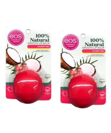 EOS Super Soft Shea Lip Balm Coconut Milk 0.25 oz (Pack of 2) - Buy Online on GoSupps.com