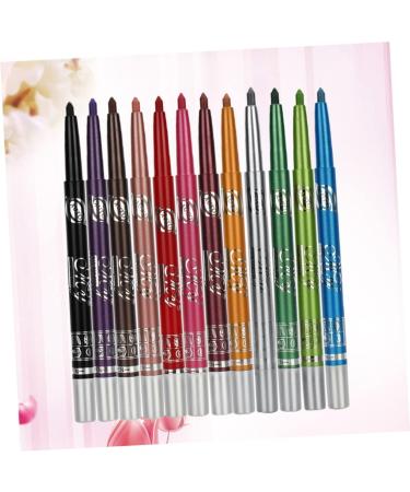 FOMIYES 24 Pcs Colorful Eyeliner Colored Eyeliners Women Cosmetic Pen Metal No Smudge Miss Make up Kit 1 count (Pack of 1) As Shownx2pcs - Buy Online on GoSupps.com