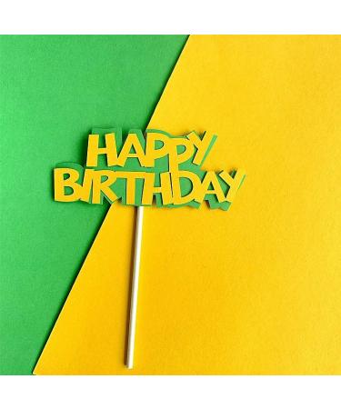 Personalised Cake Toppers Cake Decorations 1pcs Double Layer Paper Cake Topper Happy Birthday Cupcake Toppers Baby Shower Party Decorations Supplies (Color : 7) (Color : 7) (Color : 6) - Buy Online on GoSupps.com