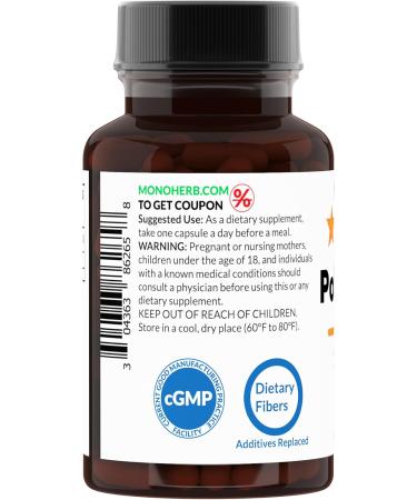 MONOHERB Policosanol 100 mg per Capsule - 90 Veg Capsules - Buy Online on GoSupps.com
