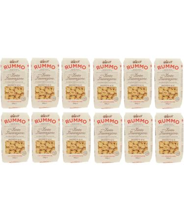  Rummo Rummo Pasta Orecchiette No. 87 Pack of 12 Italian pasta made from durum wheat semolina 500g + 1 x 330ml can of peach iced tea for yoga - Buy Online on GoSupps.com